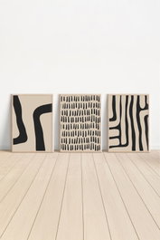 Wallity Ersydata3-5070 Conjunto de 3 Pinturas Decorativas Enmarcadas